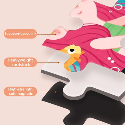 Montessori Magnetic Animal Puzzle Book – Fun Learning & Problem-Solving for Toddlers