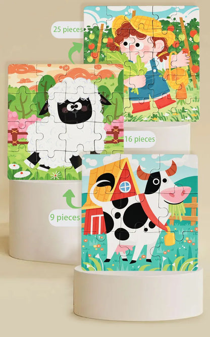 Montessori Magnetic Animal Puzzle Book – Fun Learning & Problem-Solving for Toddlers