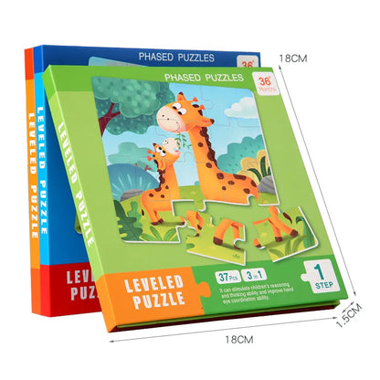 Montessori Magnetic Puzzle Book for Kids – Early Learning Educational Toy with Vehicles, Ocean & Dinosaur Themes