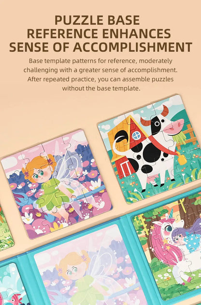 Montessori Magnetic Animal Puzzle Book – Fun Learning & Problem-Solving for Toddlers