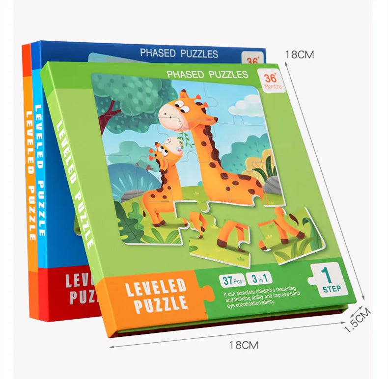 Montessori Magnetic Puzzle Book for Kids – Early Learning Educational Toy with Vehicles, Ocean & Dinosaur Themes