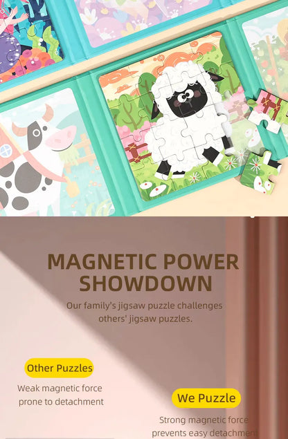Montessori Magnetic Animal Puzzle Book – Fun Learning & Problem-Solving for Toddlers