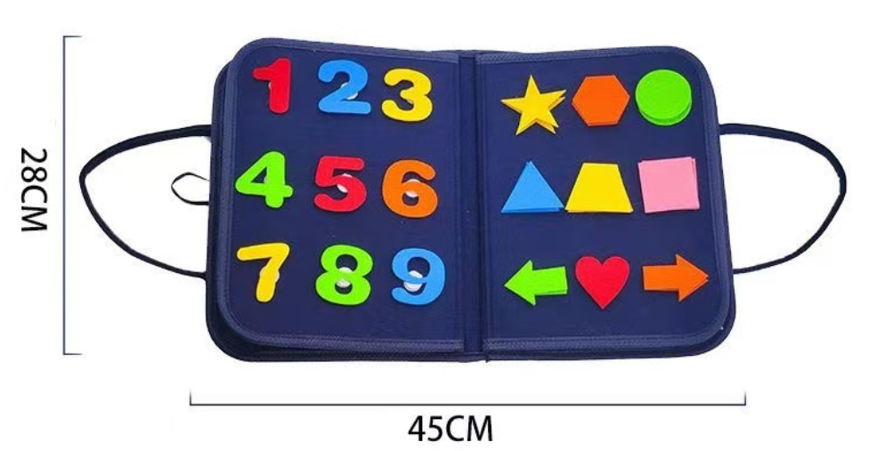 Montessori Busy Board - Upgraded Felt Learning Set