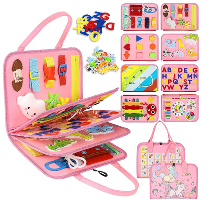Montessori Busy Board - Upgraded Felt Learning Set